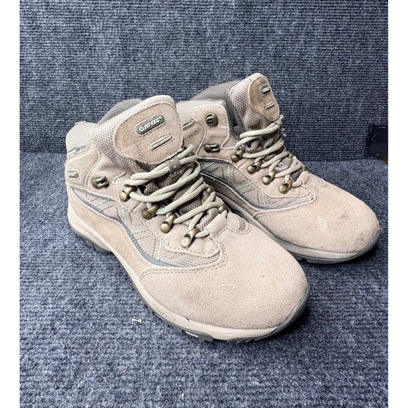 Hi-Tec Shoes - Hi-Tec Cliff Trail WP Womens Hiking Boots Taupe Grey Waterproof L277443 Size 6.5